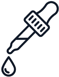 Liquid dropper pipette outline icon