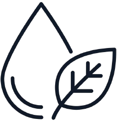 Eco friendly water leaf icon