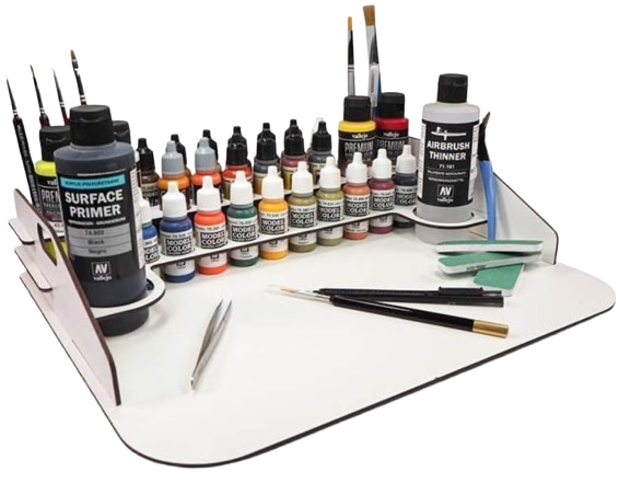 Paint Display and Work Station 40 x 30 cm